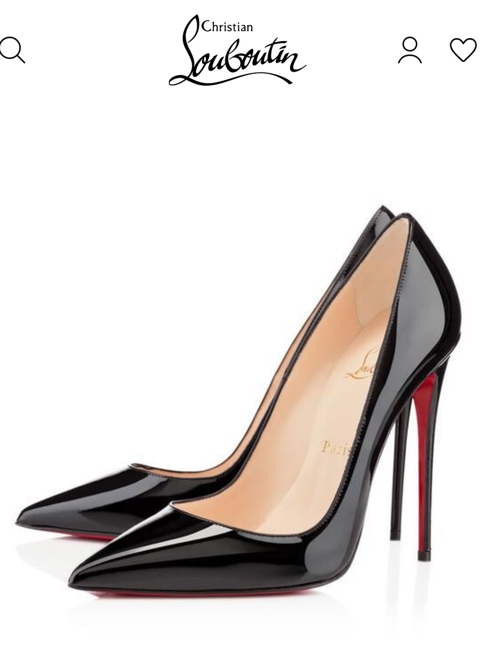 Christian Louboutin Black Patent So Kate